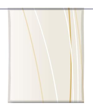 Linea tonegold vario dark rechts, Scheibenhänger eckig